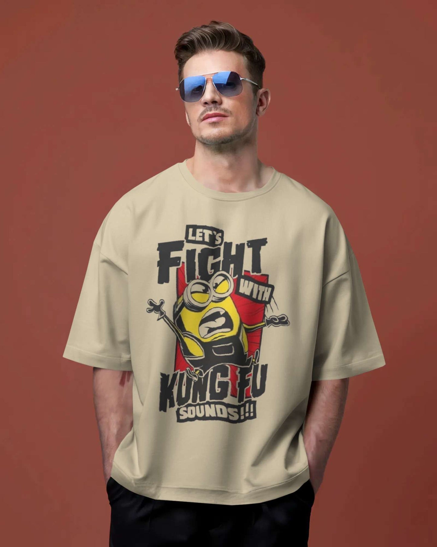 Fight with Kung Fu Oversized T-shirt