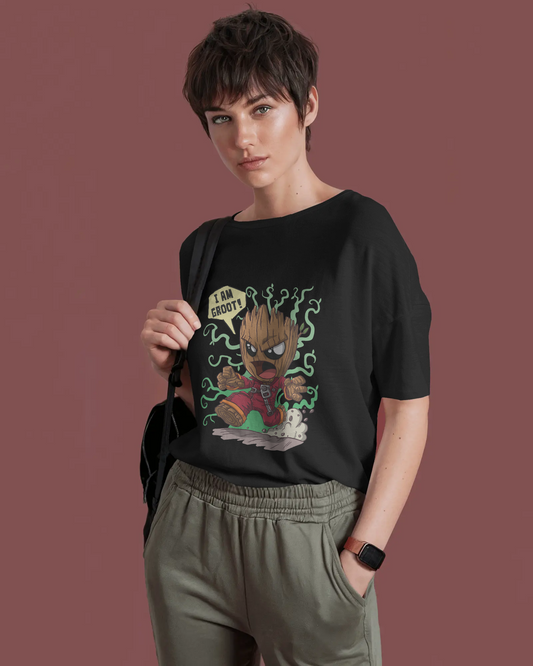 I AM GROOT OVERSIZED T-SHIRT